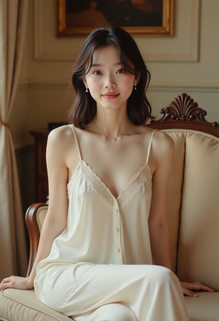 光影里的她
